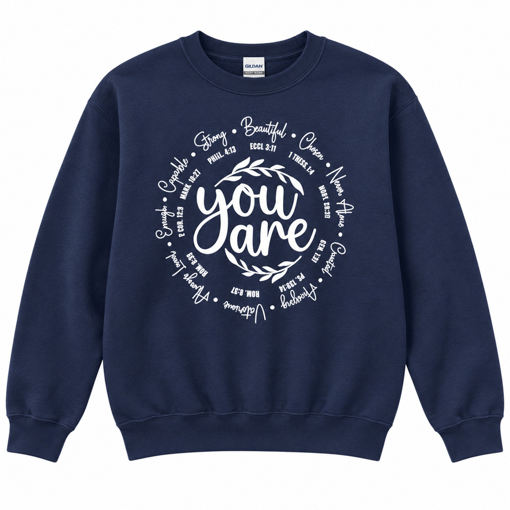 God Says You Are Worthy Repurposed Christian Theme Plaid Shirt, L